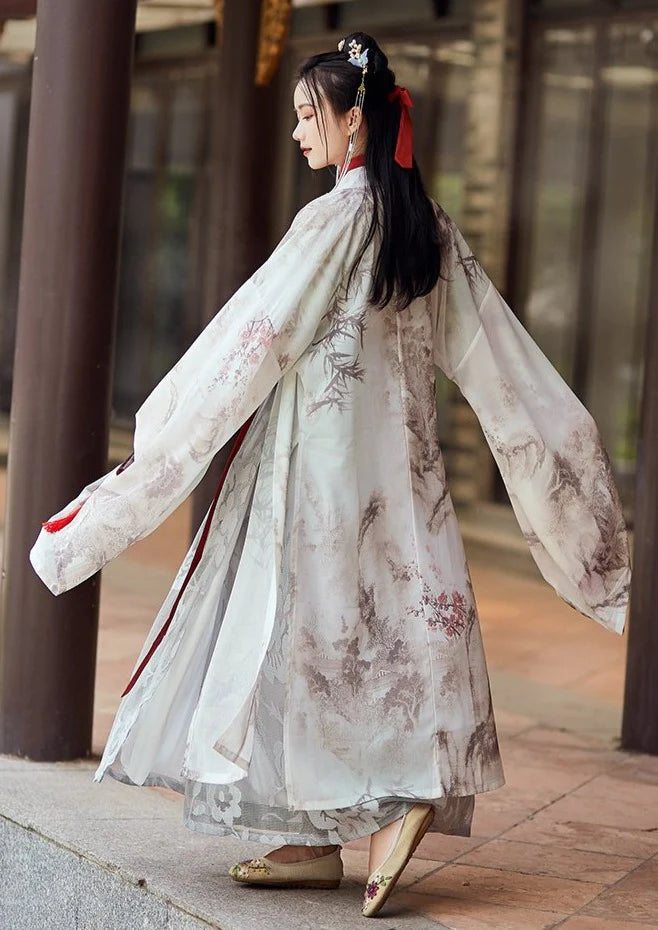 Ancient Silver Fox Style Hanfu for Women