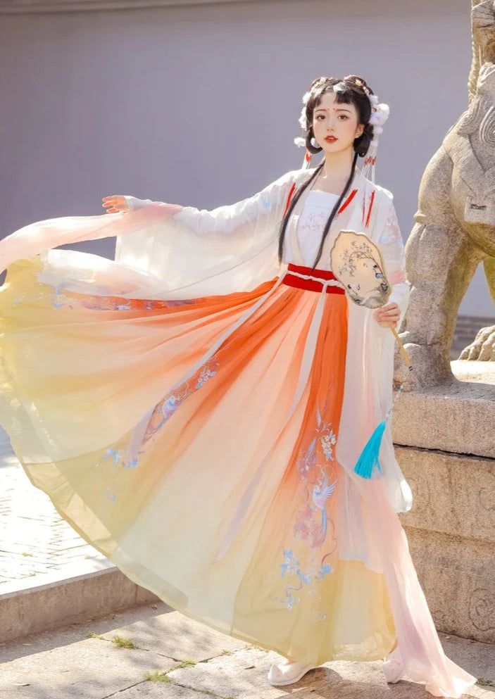 Yellow Rainbow Song Dynasty Hanfu Dress