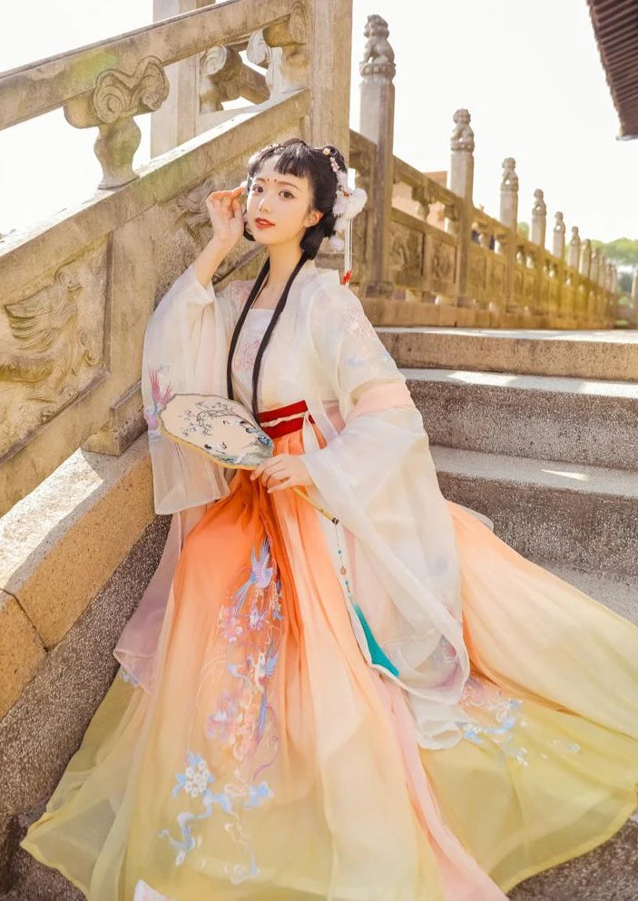 Yellow Rainbow Song Dynasty Hanfu Dress