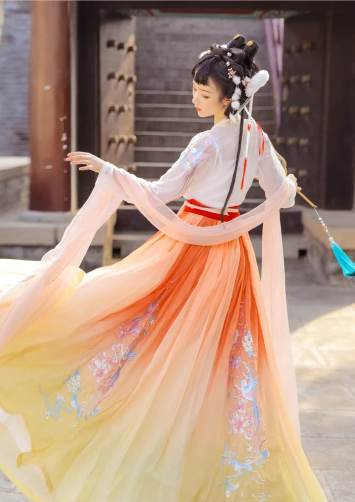 Yellow Rainbow Song Dynasty Hanfu Dress