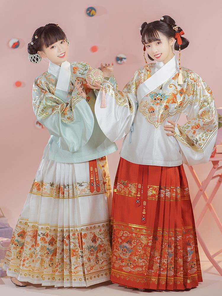 Han and Tan Dynasties Hanfu (Autumn and Winter Coat Skirts)