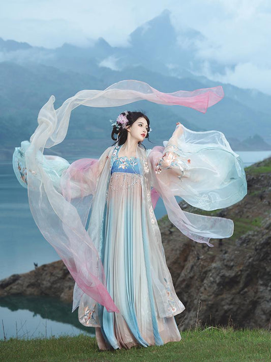 Pre Order [Encounter Light] Improved Hanfu Set Hezi Skirt for Besties