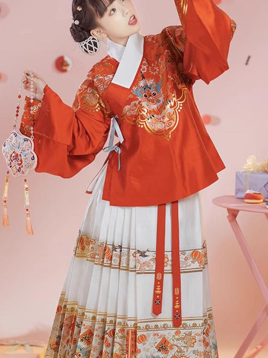 Han and Tan Dynasties Hanfu (Autumn and Winter Coat Skirts)