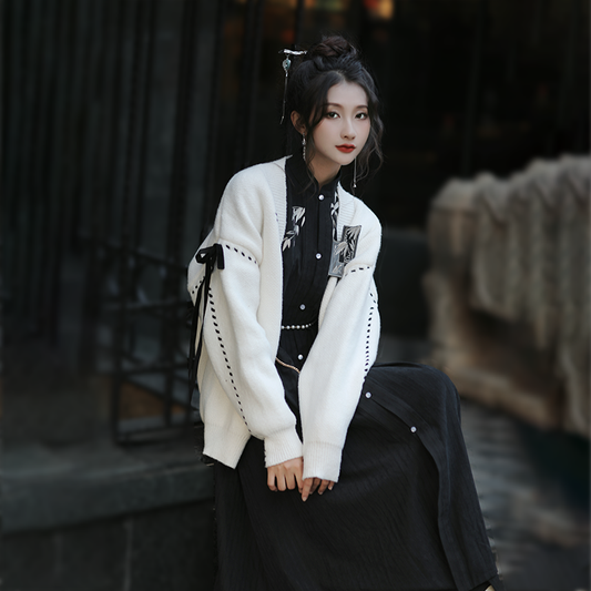 Ming Dynasty Knit Cardigan + Dress