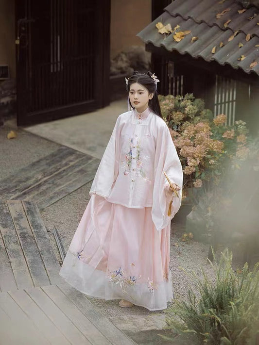 Ming Dynasty Genuine Original Square Collar Cardigan Horse Face Skirt